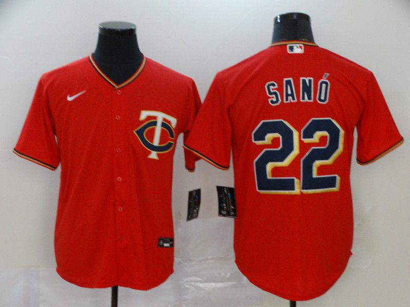 Men Minnesota Twins #22 Sano Red Nike Game MLB Jerseys->los angeles angels->MLB Jersey